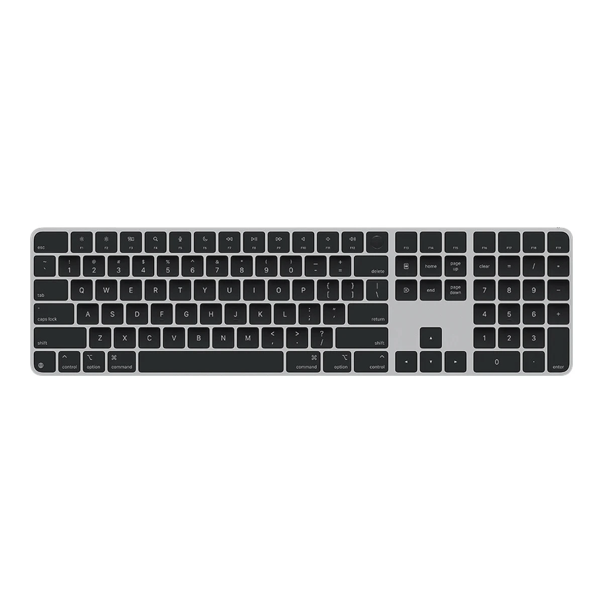 Magic Keyboard with Touch ID and Numeric Keypad for Mac models with Apple silicon - International English - Black Keys,Model A3119