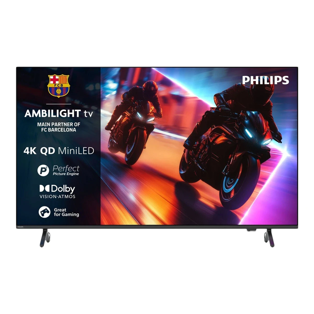 Philips 85MLED910/12 AMBILIGHT 4K Quantum Dot Mini-LED 144 Hz, 215.9 cm (85''), P5 Perfect Picture Engine, Smart TV Titan OS, Dolby Vision i Atmos