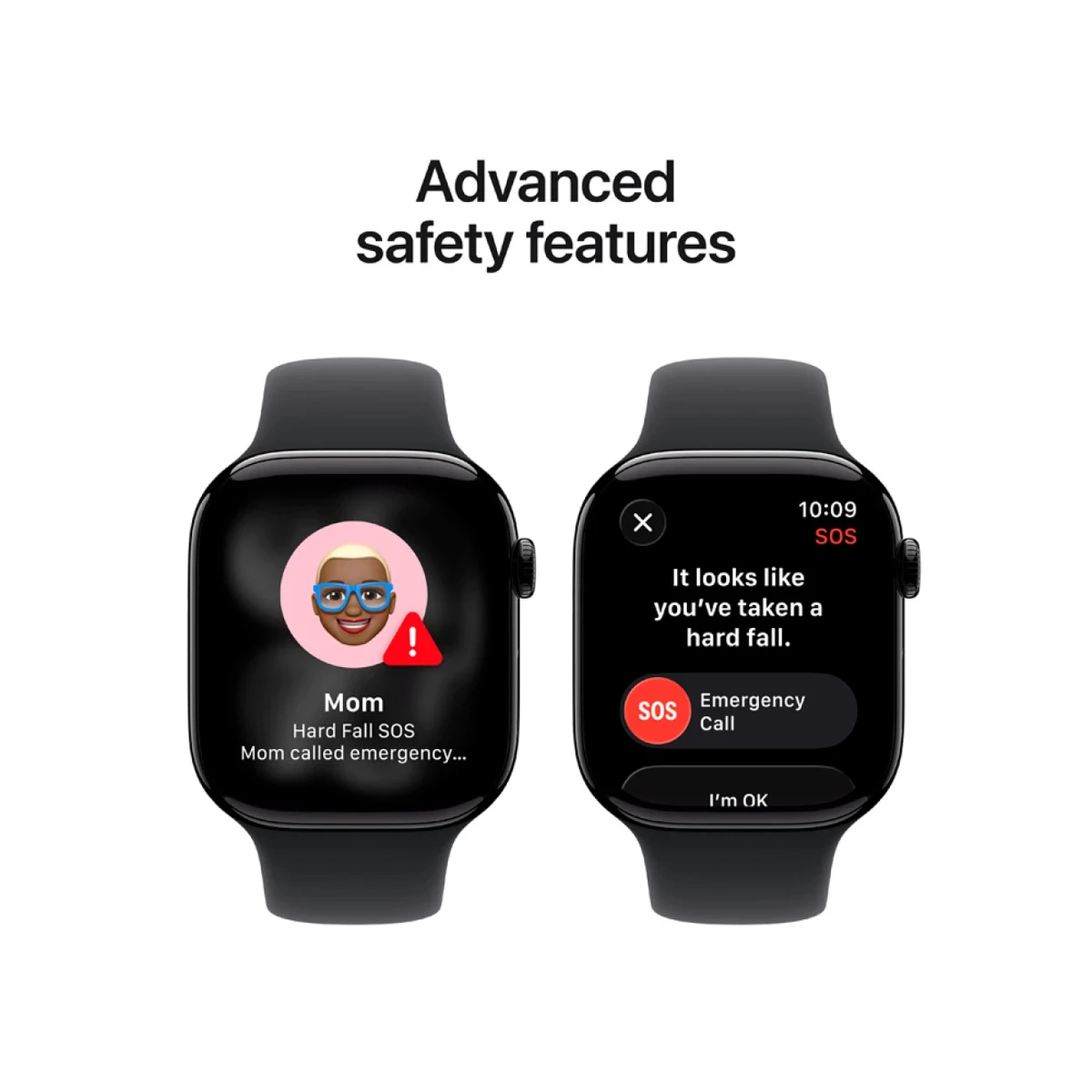 Apple Watch Series 11 GPS 46mm Jet Black Aluminium Case with Black Sport Band - M/L,Model A3333